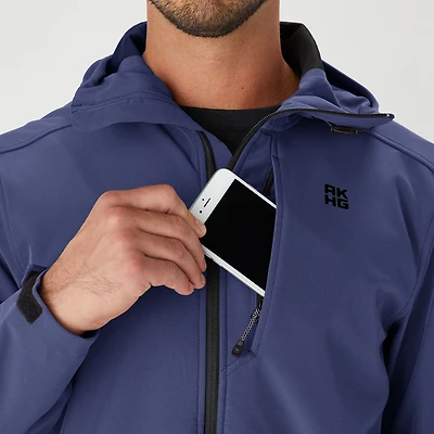 Men's AKHG Free Clime Soft Shell Hooded Jacket