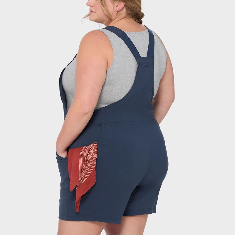 Women's Plus Heirloom Gardening 7" Short Overalls