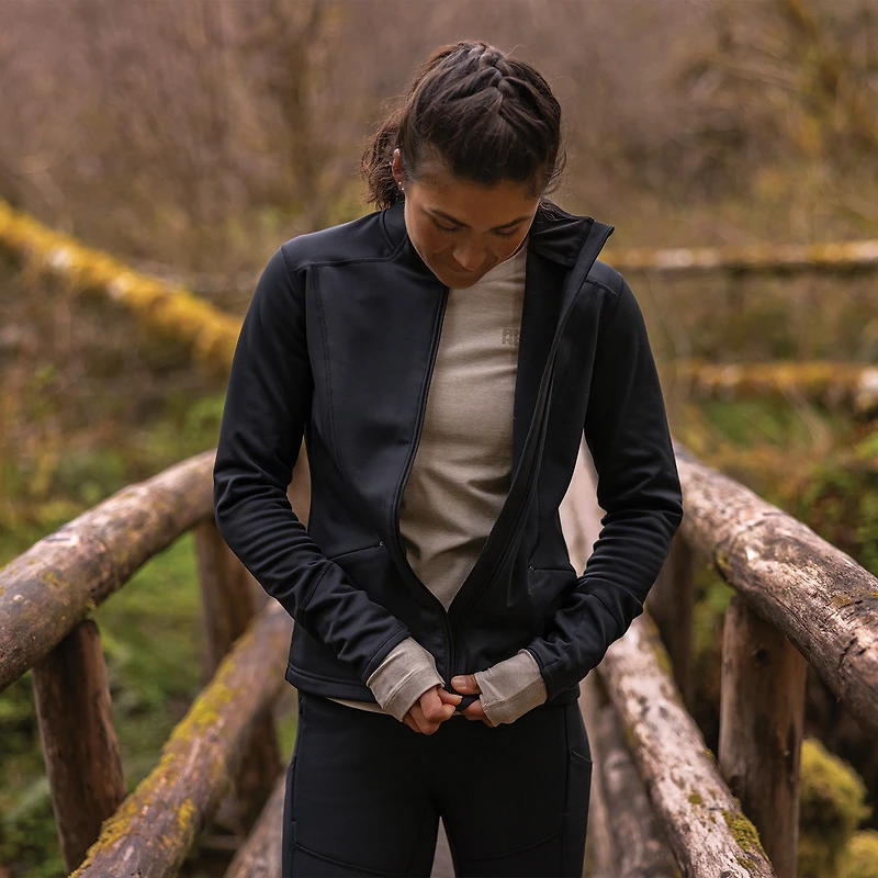 Women's AKHG Trail Tech Fleece Full Zip Mock