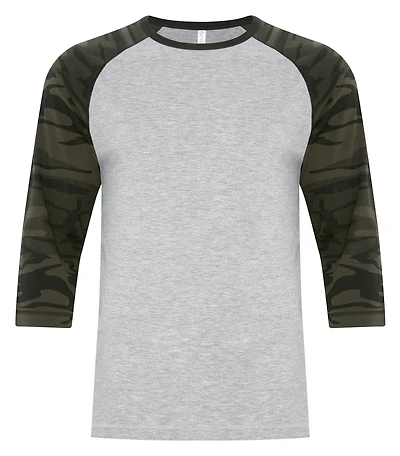 ATC0822 - EUROSPUN RING SPUN BASEBALL TEE
