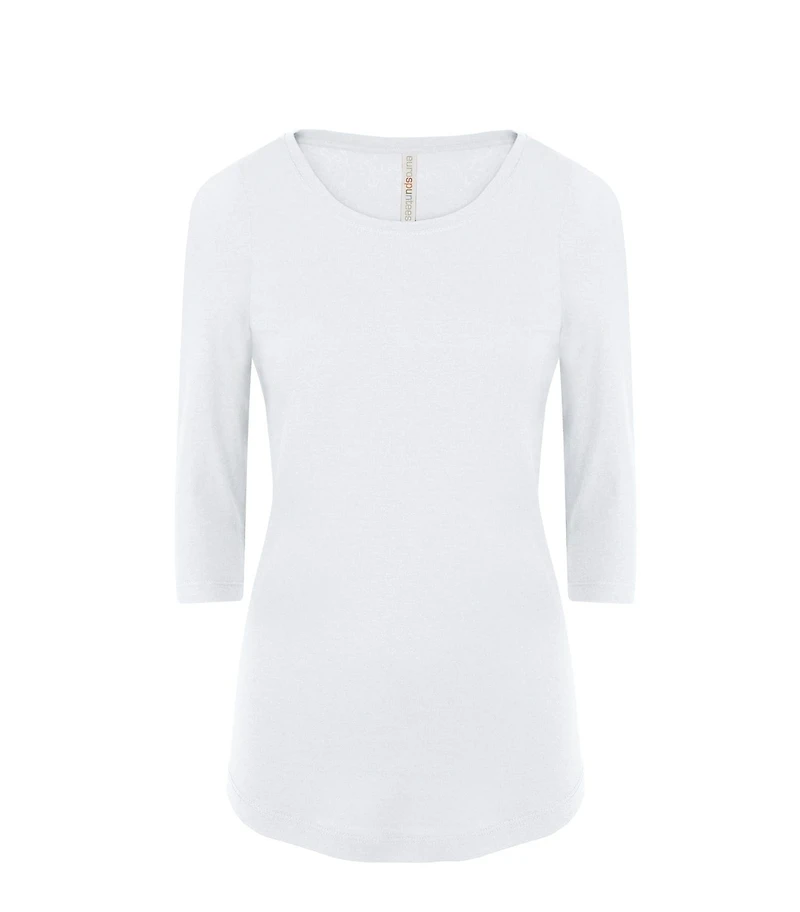 ATC8003L – EUROSPUN RING SPUN 3/4 SLEEVE LADIES TEE