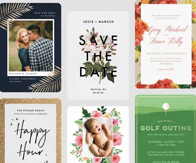 Flat Cards and Invitations