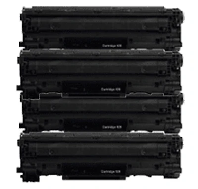 PACK of 4-Canon 128 (3500B001AA) Laser Toner Cartridge