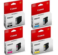 Canon PGI-1200 Set Ink / Inkjet Cartridge Black Yellow Magenta Cyan
