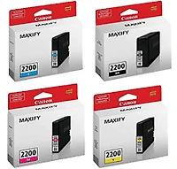 Canon PGI-2200 Ink / Inkjet Catridge Set Black Yellow Magenta Cyan