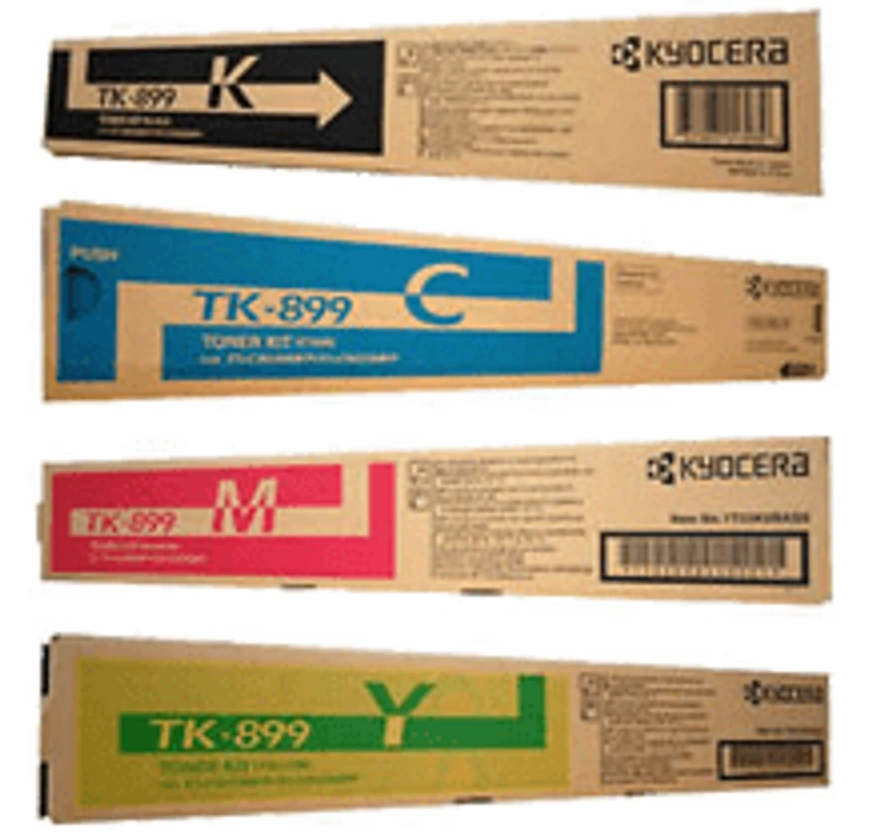 COPYSTAR TK-897 Laser Toner Cartridge Set Black Cyan Magenta Yellow