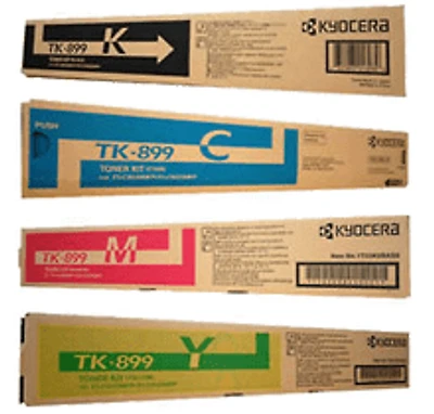COPYSTAR TK-897 Laser Toner Cartridge Set Black Cyan Magenta Yellow