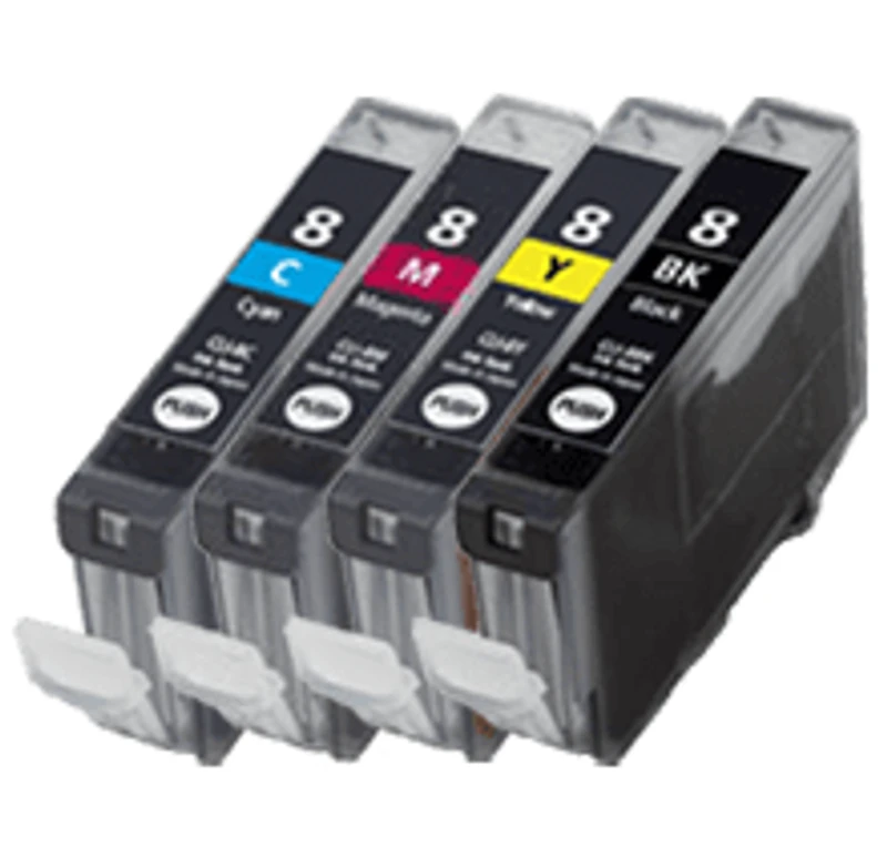 Canon CLI8 Ink / Inkjet Cartridge Set Black Cyan Yellow Magenta