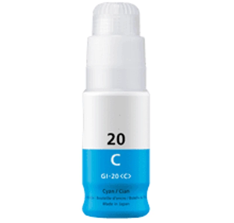 Canon 3394C001 (GI-20C) Cyan Ink / Inkjet Cartridge