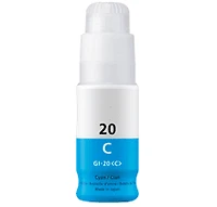 Canon 3394C001 (GI-20C) Cyan Ink / Inkjet Cartridge