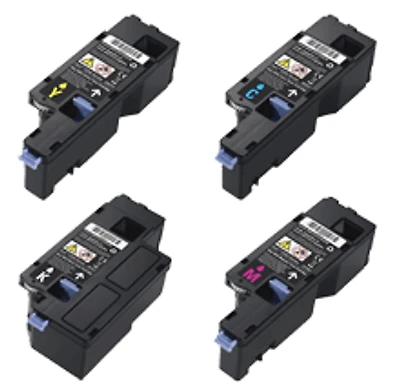 DELL E525W Laser Toner Cartridge Set Black Cyan Magenta Yellow