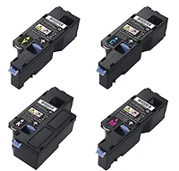 DELL E525W Laser Toner Cartridge Set Black Cyan Magenta Yellow