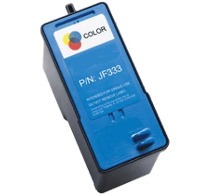 DELL JF333 Ink / Inkjet Cartridge Tri-Color also prints black