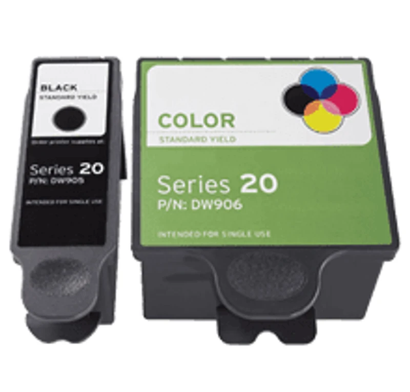 DELL DW905 / DW906 Ink / Inkjet Cartridge Combo Pack Black Tri-Color