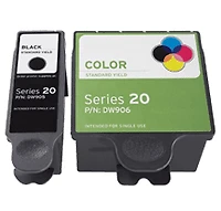 DELL DW905 / DW906 Ink / Inkjet Cartridge Combo Pack Black Tri-Color