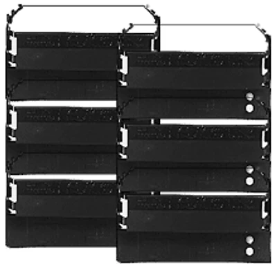 DH PRINT 105110-007A Ribbons 6-PACK Black