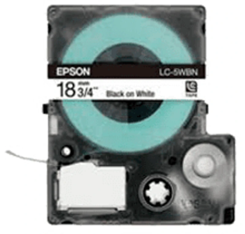 Epson SS18KW (LC-5WBN) Label Tape Maker Black on White