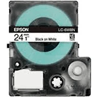Epson SS24KW (LC-6WBN) Label Tape Maker Black on White