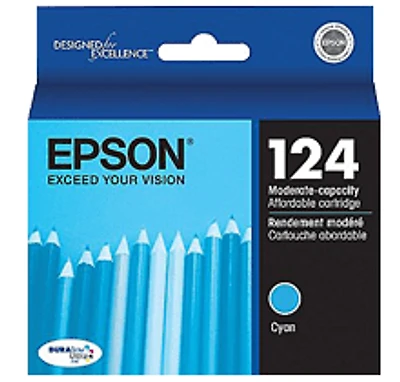 Epson T124220 T124 Ink / Inkjet Cartridge Cyan