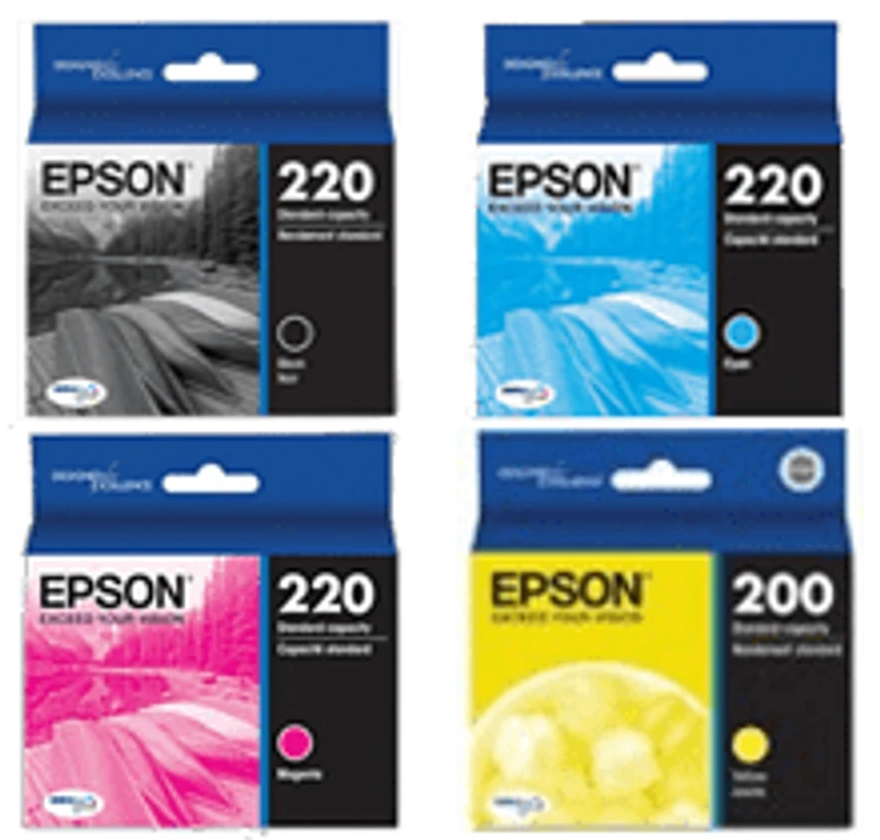 Epson T220 Ink / Inkjet Cartridge Set Black Yellow Magenta Cyan