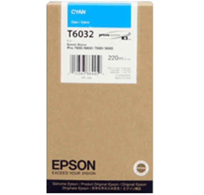 Epson T603200 Ink / Inkjet Cartridge Cyan