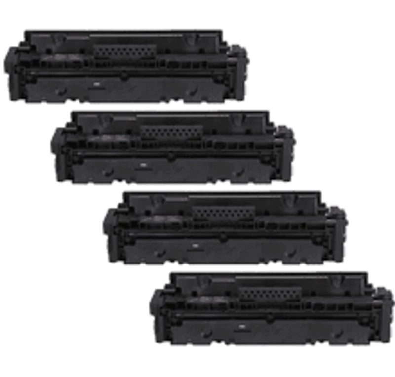 HP 414X Set  (414X ) Laser Toner Cartridge High Yield Set Black Cyan Magenta Yellow - No Chip -