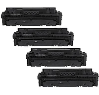 HP 414X Set  (414X ) Laser Toner Cartridge High Yield Set Black Cyan Magenta Yellow - No Chip -