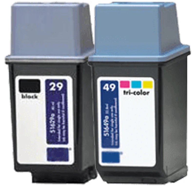 HP 51629A / 51649A (29A / 49A) Ink / Inkjet Cartridge Combo Pack Black Tri-Color