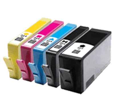 HP 564XL Ink / Inkjet Cartridge Set Black Photo Black Cyan Yellow Magenta - 5 Cartridges