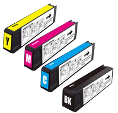HP 970XL / 971XL  INK/INKJET Cartridge Set Black Cyan Magenta Yellow High Yield