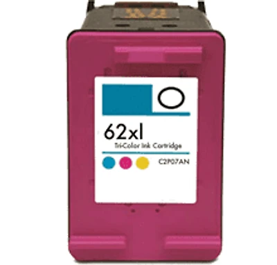 HP C2P07AN (62XL) Ink / Inkjet Cartridge High Yield Tri-Color