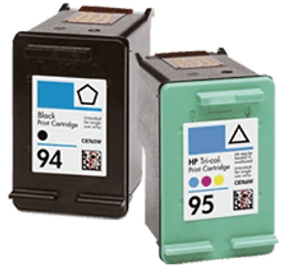 HP C8765WN / C8766WN (94 / 95) Ink / Inkjet Cartridge Combo Pack Black Tri-Color