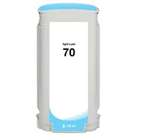 HP C9390A (HP 70) Light Cyan Ink / Inkjet Cartridge
