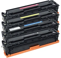 HP CP1215 Laser Toner Cartridge Set Black Cyan Yellow Magenta
