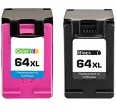 HP X4D92AN (64XL) Ink / Inkjet Cartridge Combo Black Tri-Color