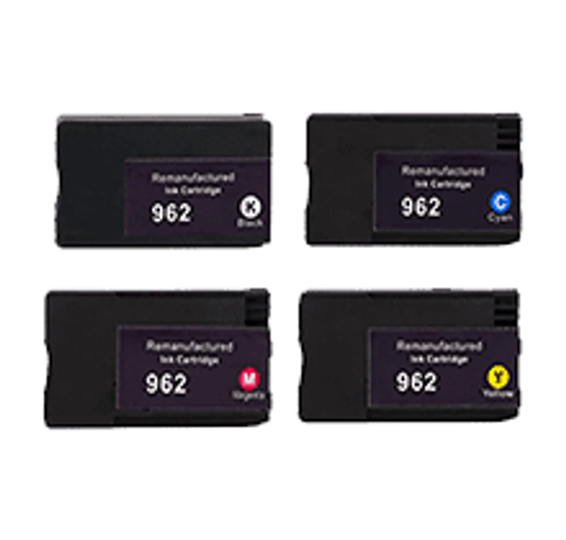 HP 962 Ink / Inkjet Cartridge Set Black Cyan Magenta Yellow