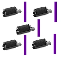 Casio IR-40 INK ROLLER Ribbons 5-PACK Purple