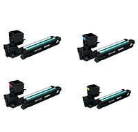 KONICA / MINOLTA 3730DN / 3730 High Yield Laser Toner Cartridge Set Black Cyan Yellow Magenta