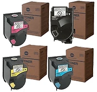 KONICA MINOLTA C350 / C450 Laser Toner Cartridge Set Black Cyan Yellow Magenta