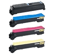 Kyocera / Mita TK-522 Laser Toner Cartridge Set Black Cyan Magenta Yellow