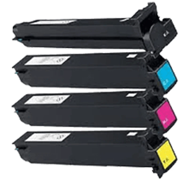 KONICA / MINOLTA TN214 Laser Toner Cartridge Set Black Cyan Yellow Magenta