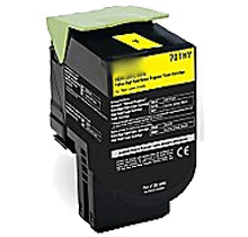 Lexmark 70C1HY0 High Yield Laser Toner Cartridge Yellow