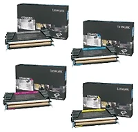 Lexmark C736 Laser Toner Cartridge Set Black Cyan Magenta Yellow