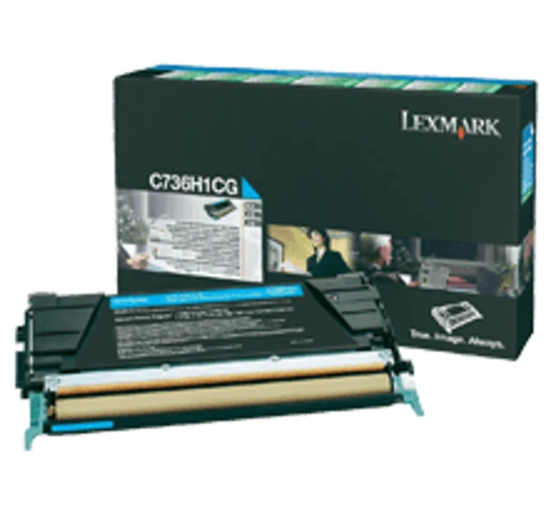 Lexmark C736H1CG Laser Toner Cartridge Cyan