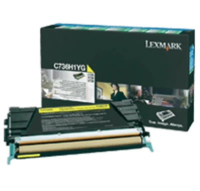 Lexmark C736H1YG Laser Toner Cartridge Yellow