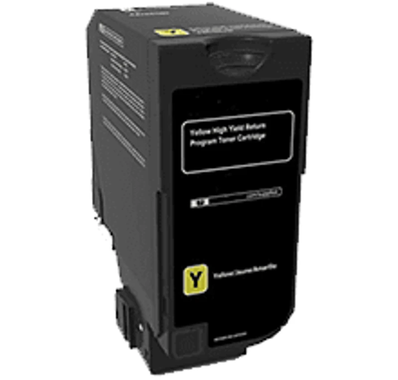 MADE IN CANADA Lexmark IBM 74C1HY0 Yellow Laser Toner Cartridge