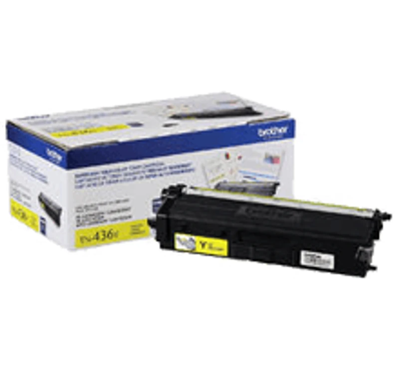 Brother TN-436Y Laser Toner Cartridge – Extra High Yield – Yellow