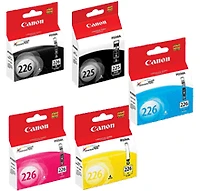 Canon PGI225 / CLI226 Ink / Inkjet Cartridge Set Black x2 Cyan Yellow Magenta