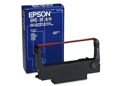 Epson ERC38BR Ribbon Cartridge Black / Red