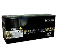 Lexmark 15G041Y Laser Toner Cartridge Yellow